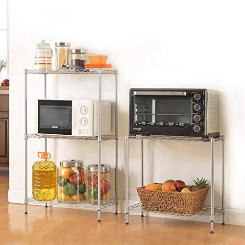 Budget friendly 5 tier wire shelving units heavy duty adjustable stacking shelves storage rack organizer for laundry bathroom kitchen pantry us stock