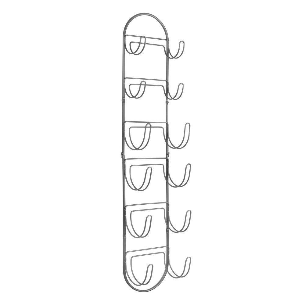 Online shopping mdesign wall mount metal wire towel storage shelf organizer rack holder with 6 compartments shelves for bathroom towels 2 pack graphite gray