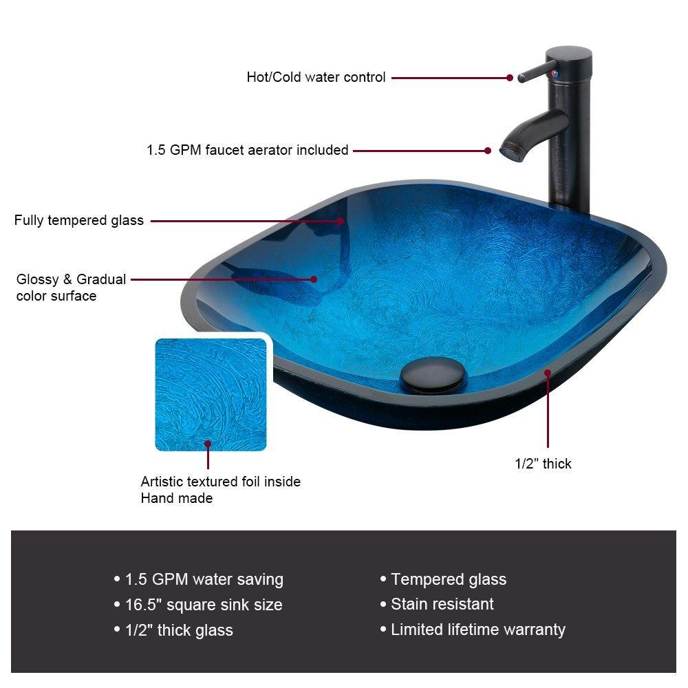 Kitchen 36black bathroom vanity and sink combo 0 5tempered glass vessel sink vessel sink orb faucet drain parts bathroom vanity top glass sink bowl removable vanity pedestal mdf board mirror mounting ring