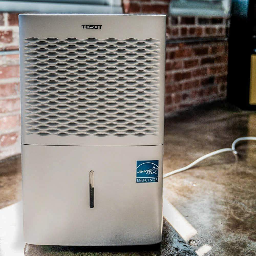 Heavy duty tosot 30 pint dehumidifier for small rooms up to 1500 square feet energy star quiet portable with wheels and continuous drain hose outlet dehumidifiers for home basement bedroom bathroom