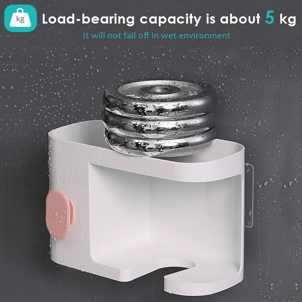 Best seller aritan wall mounted hair dryer holder rack no drilling styling tool organizer storage basket for bathroom give 10 hooks 1 soap holder
