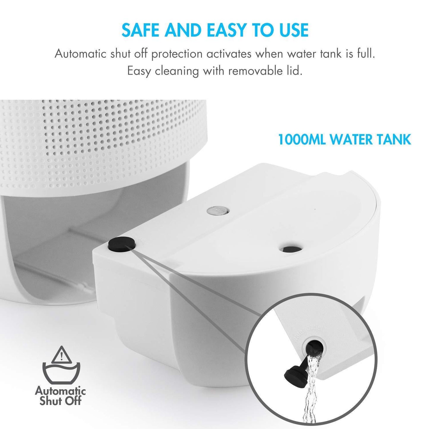 Budget tenergy sorbi 1000ml air dehumidifier w air purifying function true hepa filter auto shutoff touch control adjustable air speed ultra quiet allergies eliminator ideal for closets and bathrooms