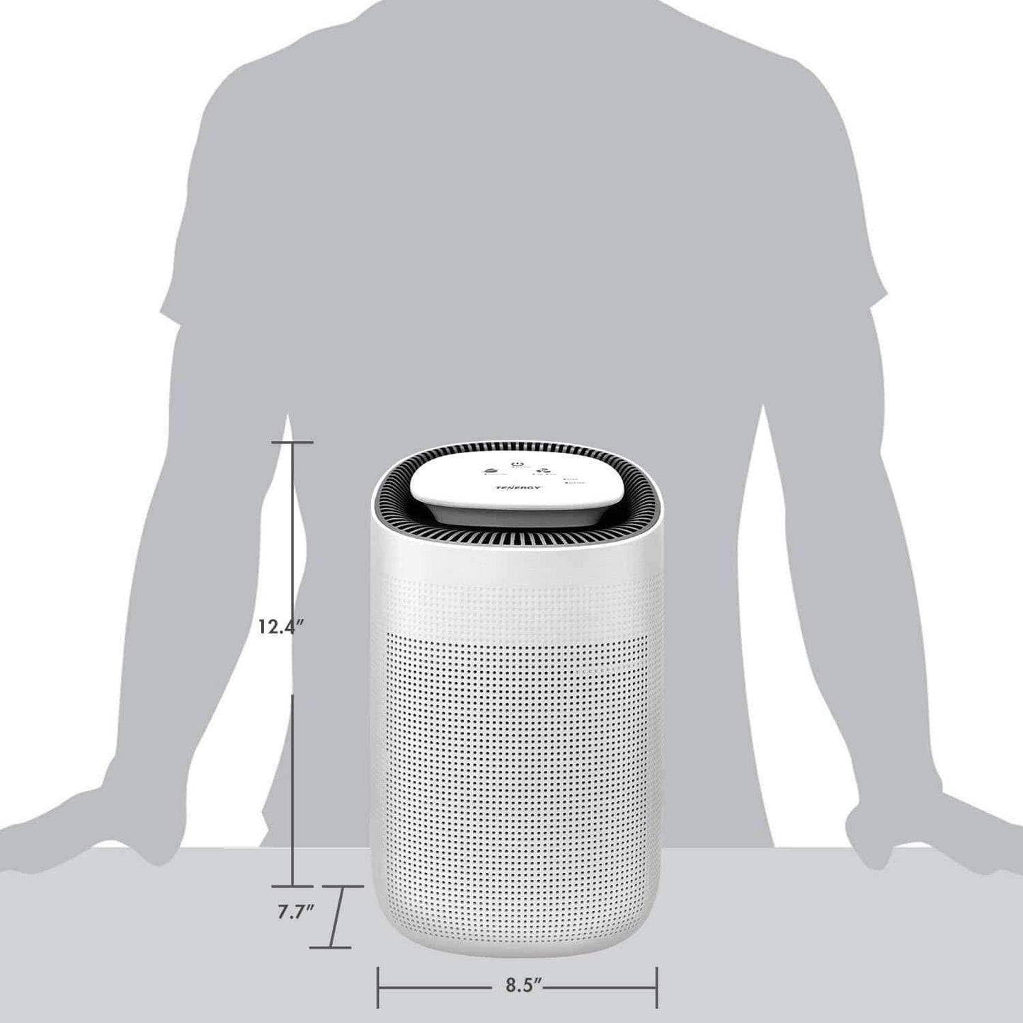 Amazon best tenergy sorbi 1000ml air dehumidifier w air purifying function true hepa filter auto shutoff touch control adjustable air speed ultra quiet allergies eliminator ideal for closets and bathrooms