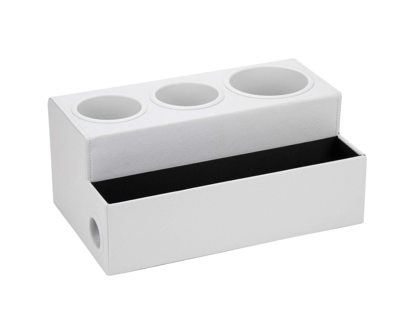 Shop jackcubedesign hair dryer holder hair styling product care tool organizer bath supplies accessories tray stand storage bathroom vanity countertop with 3 holes white mk154d