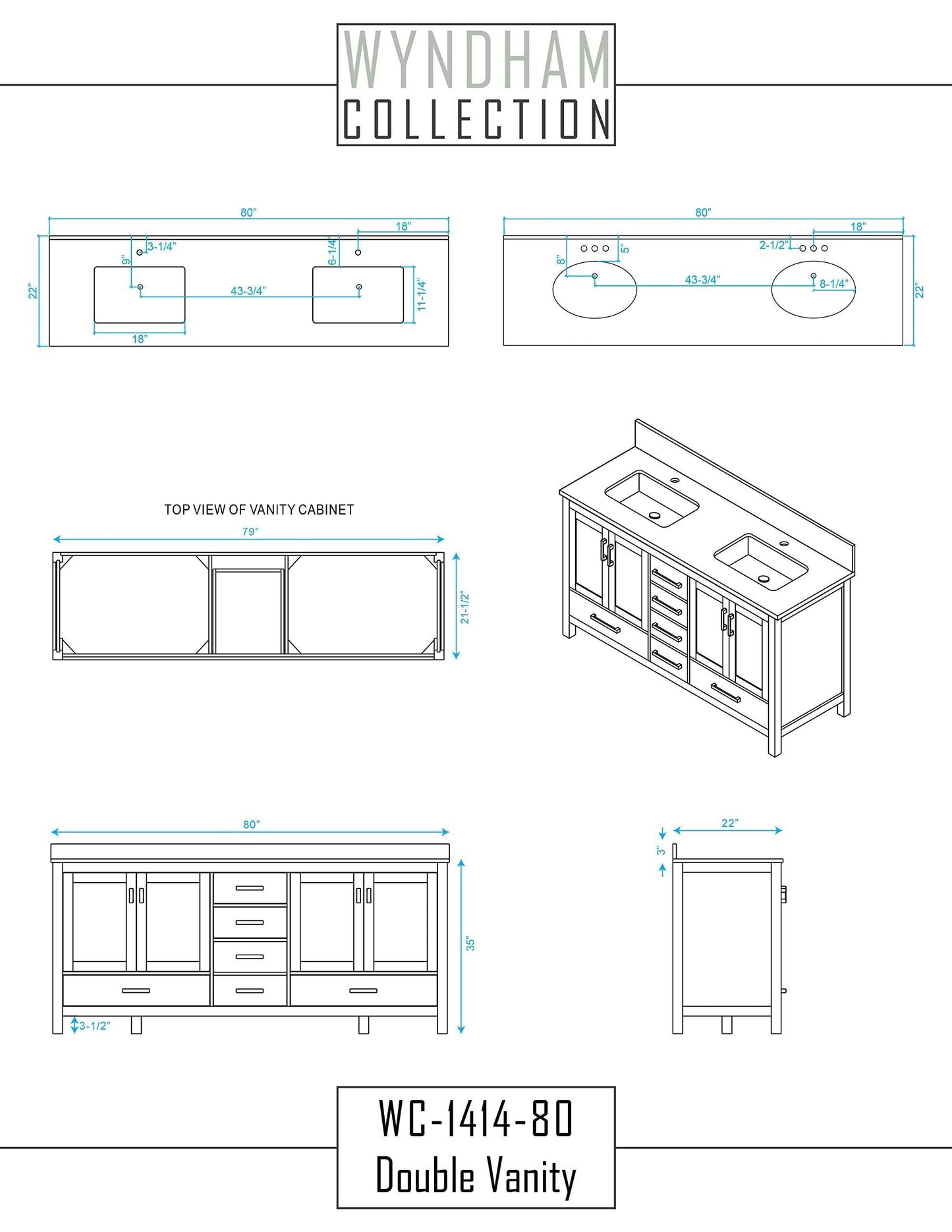 Latest wyndham collection sheffield 80 inch double bathroom vanity in espresso white carrera marble countertop undermount square sinks and no mirror
