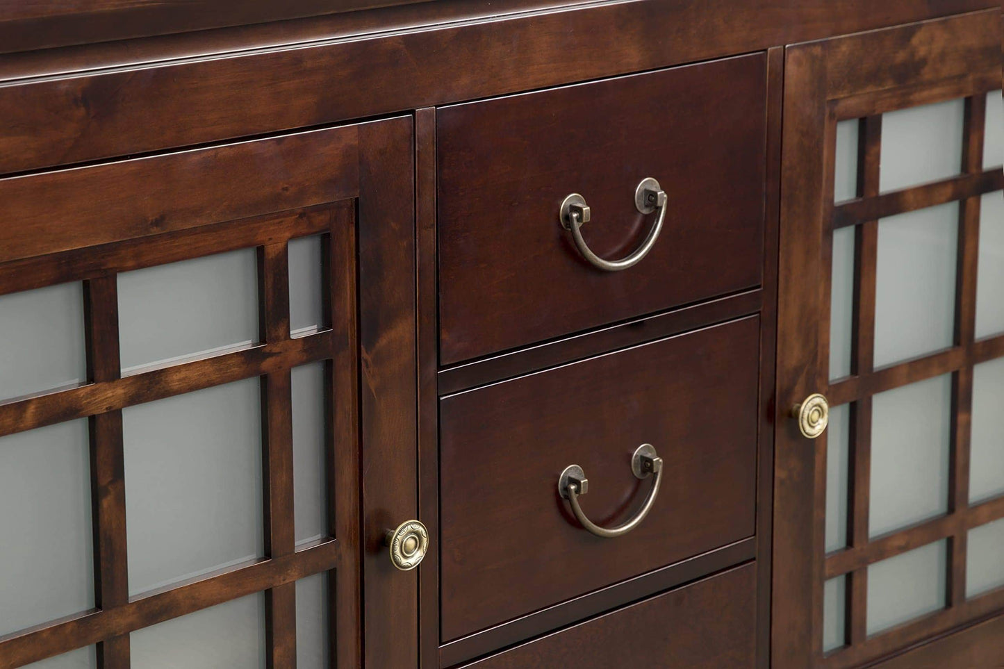 The best ronbow shoji 60 inch living room bathroom furniture in vintage walnut wood cabinet with three drawers wood countertop 040460 d f07_kit_1