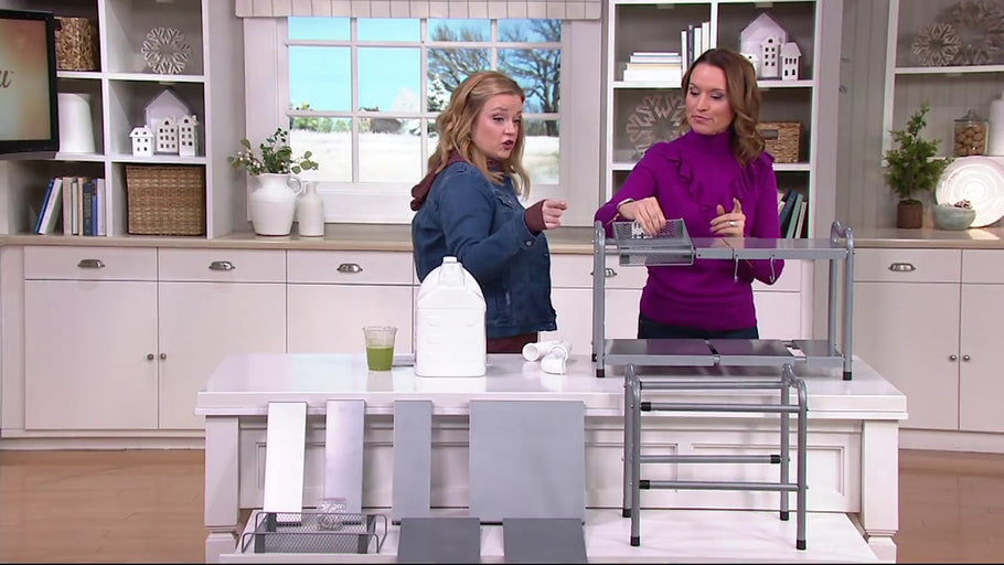 OrganizeMe 2-Tier Metal Expandable Under-The-Sink Organizer on QVC by QVCtv (3 years ago)