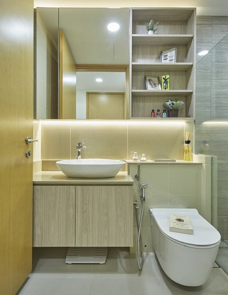 The bathroom is a space where you relax and get fresh every day before leaving for work