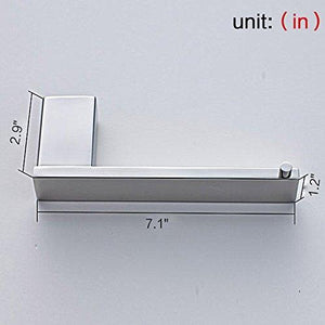 Discover the best auswind 4 piece wall mounted 304 stainless steel bathroom hardware set square base toilet paper holder towel bar towel rings clothes hook chrome