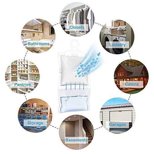 Discover the zmfh 10 pack moisture absorber hanging bags no scent max odor eliminator 220g dehumidification bags for closets bathrooms laundry rooms pantries storage