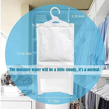 Load image into Gallery viewer, Get zmfh 10 pack moisture absorber hanging bags no scent max odor eliminator 220g dehumidification bags for closets bathrooms laundry rooms pantries storage