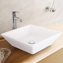 Load image into Gallery viewer, Great u eway 13 inch white bathroom vanity and sink combo 1 5 gpm water save faucet solid brass pop up drain single small bathroom adjustable built in clapboard bt8w a7