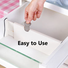 Load image into Gallery viewer, Buy now gadent adjustable expandable drawer dividers best for kitchen clothes dresser bathroom bedroom desk baby drawer beige color