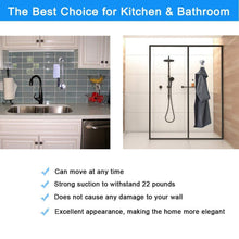 Load image into Gallery viewer, Organize with suction cup hooks heavy duty vacuum hook wall suction hooks for flat smooth wall bathroom kitchen towel robe loofah stainless steel chrome pack of 3