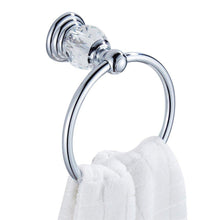 Load image into Gallery viewer, Shop here wolibeer silver bathroom accessory set of 4 pieces towel hook towel rail towel holder roll tissue holder wall mounted zinc alloy construction with crystal chrome finished