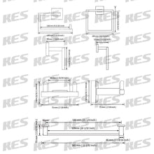 Load image into Gallery viewer, Discover kes sus 304 stainless steel matte black 4 piece bathroom accessory set rustproof towel bar double coat hook toilet paper holder towel ring wall mount no drilling self adhesive glue la24bkdg 42