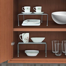 Load image into Gallery viewer, Shop sorbus pantry cabinet organizers features stackable expandable shelves made of steel ideal for pantry cabinet countertop and much more in kitchen bathroom silver