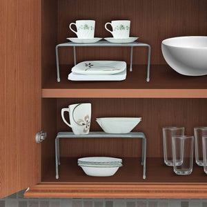 Shop sorbus pantry cabinet organizers features stackable expandable shelves made of steel ideal for pantry cabinet countertop and much more in kitchen bathroom silver