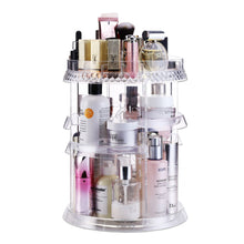 Load image into Gallery viewer, Shop makeup organizer acrylic cosmetic organizer vanity and rotating makeup storage perfume organizer with large capacity fit cosmetics perfume brush and more for countertop bathroom and bedroom