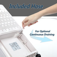 Load image into Gallery viewer, Cheap ivation 11 pint small area compressor dehumidifier with continuous drain hose air purifier ionizer for smaller spaces bathroom attic crawlspace and closets for spaces up to 216 sq ft