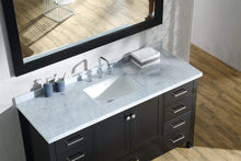 Load image into Gallery viewer, Discover the best ariel cambridge a061s cwr esp 61 inch single sink bathroom vanity set in espresso with carrara white marble countertop rectangular sink